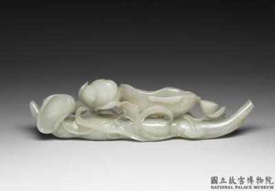 图片[3]-Hsi, Green Jade Washer, Ch’ing dynasty (1644-1911)-China Archive